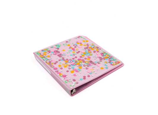 Flower Shop Confetti 3-Ring Binder