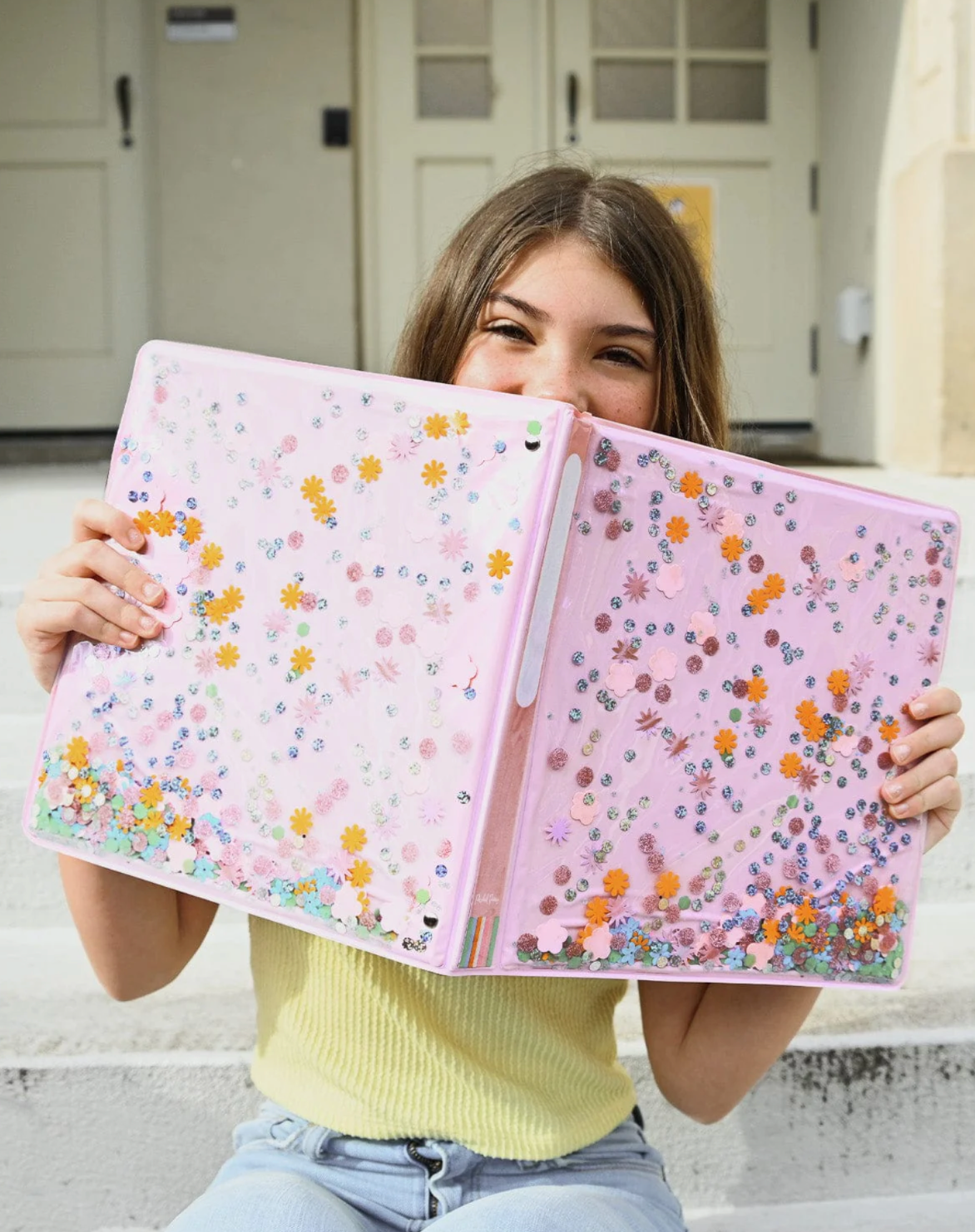 Flower Shop Confetti 3-Ring Binder