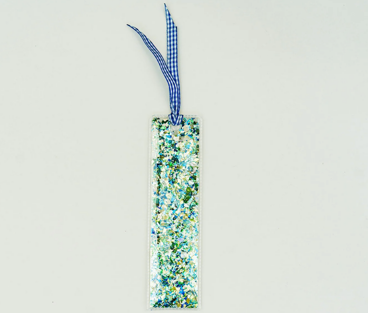 Blue/Green Confetti Bookmark