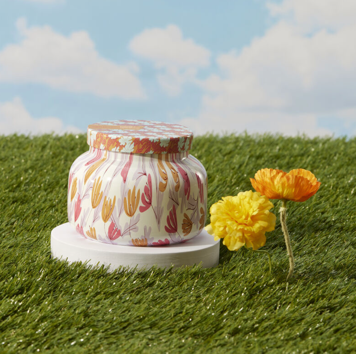 Pineapple Flower Pattern Play Signature Jar