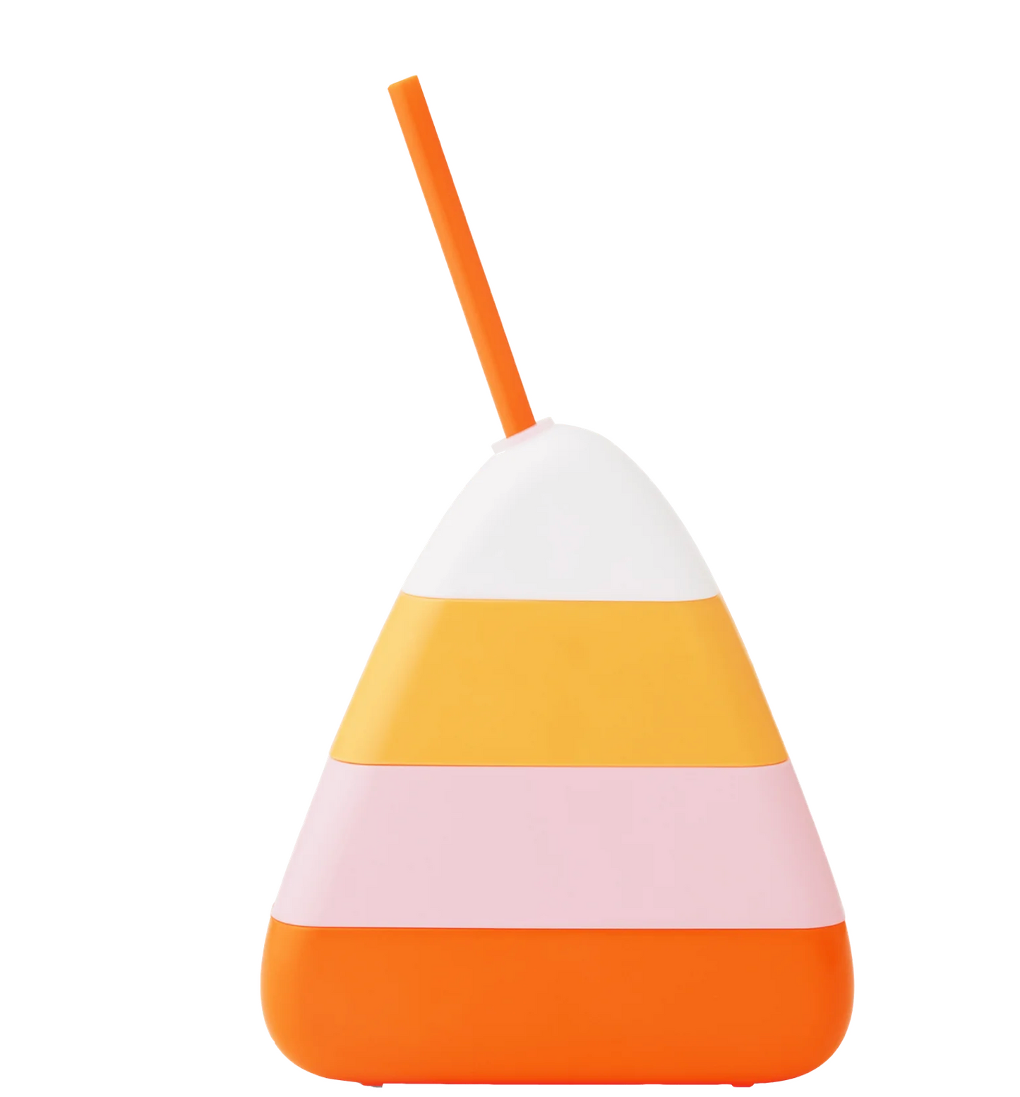 Candy corn sipper with straws