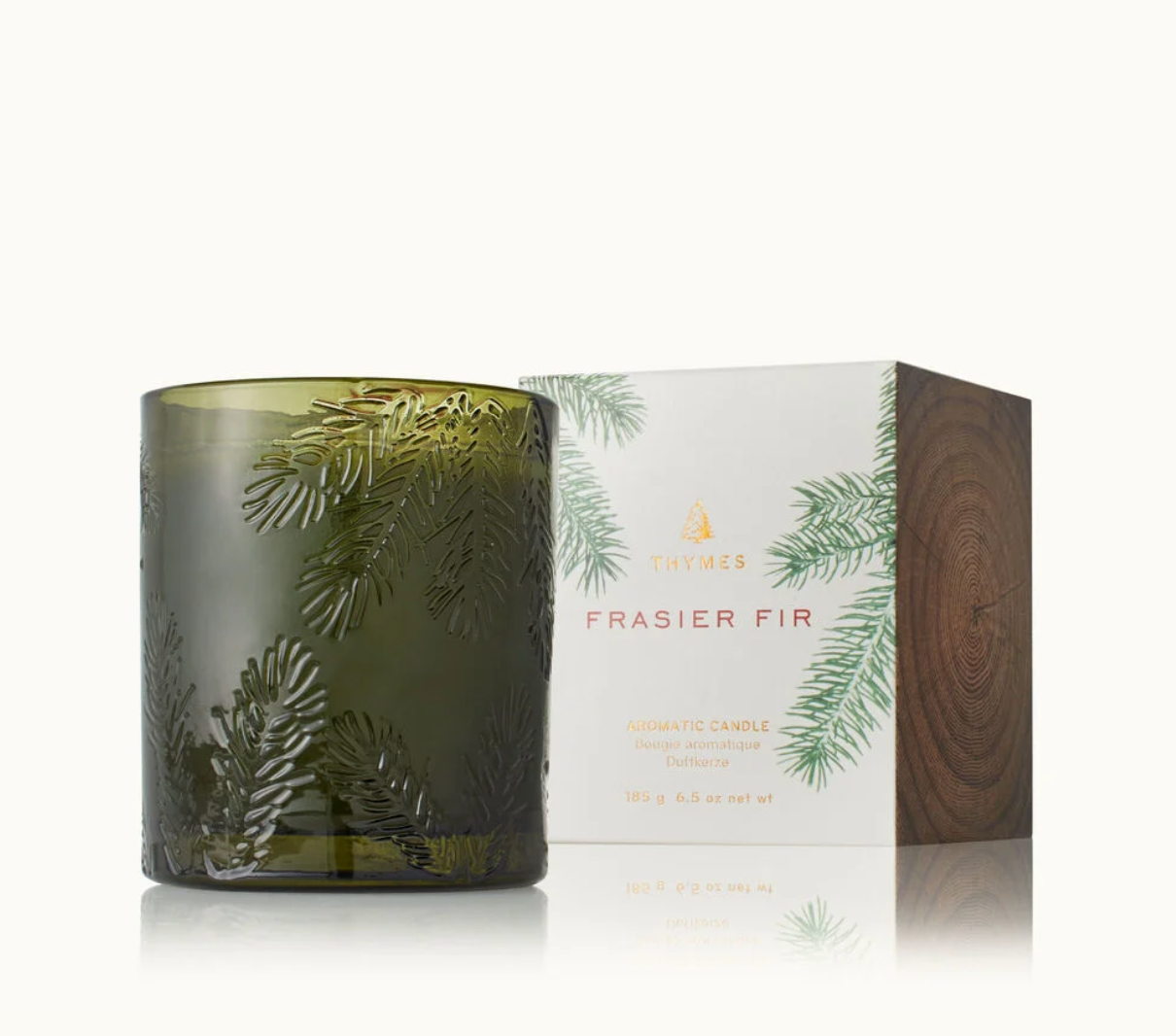 Frasier Fir Green Glass Candle