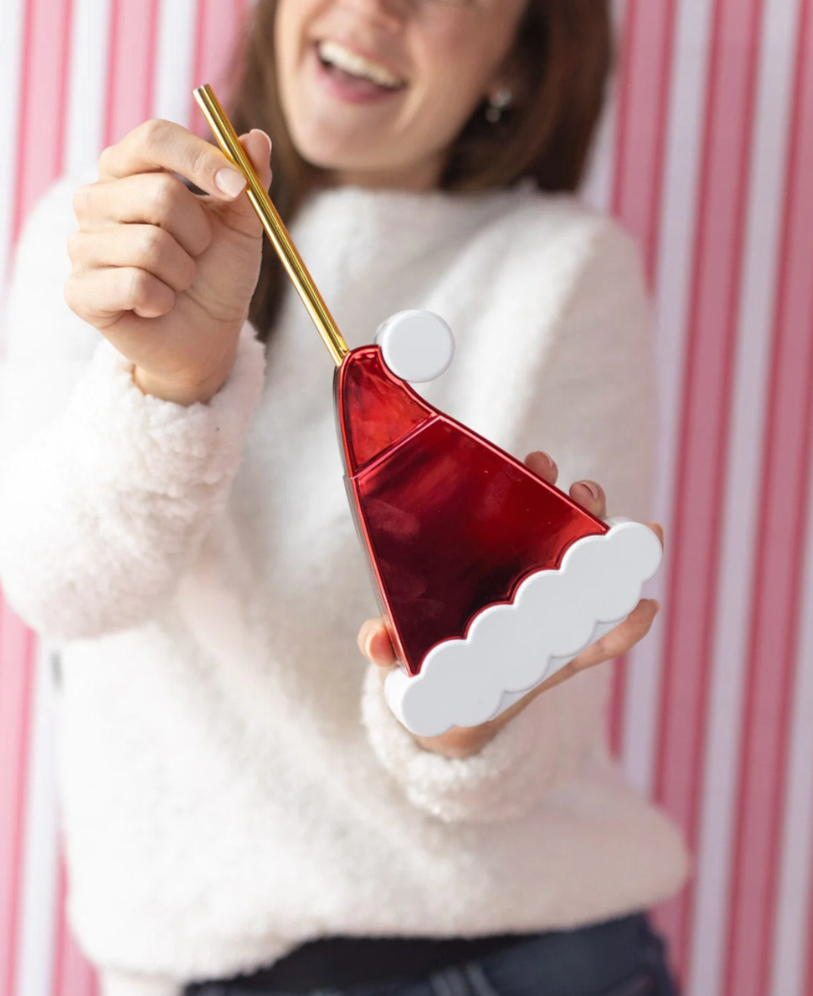 Santa Hat Novelty Sipper