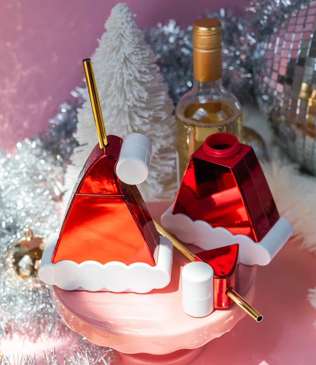 Santa Hat Novelty Sipper