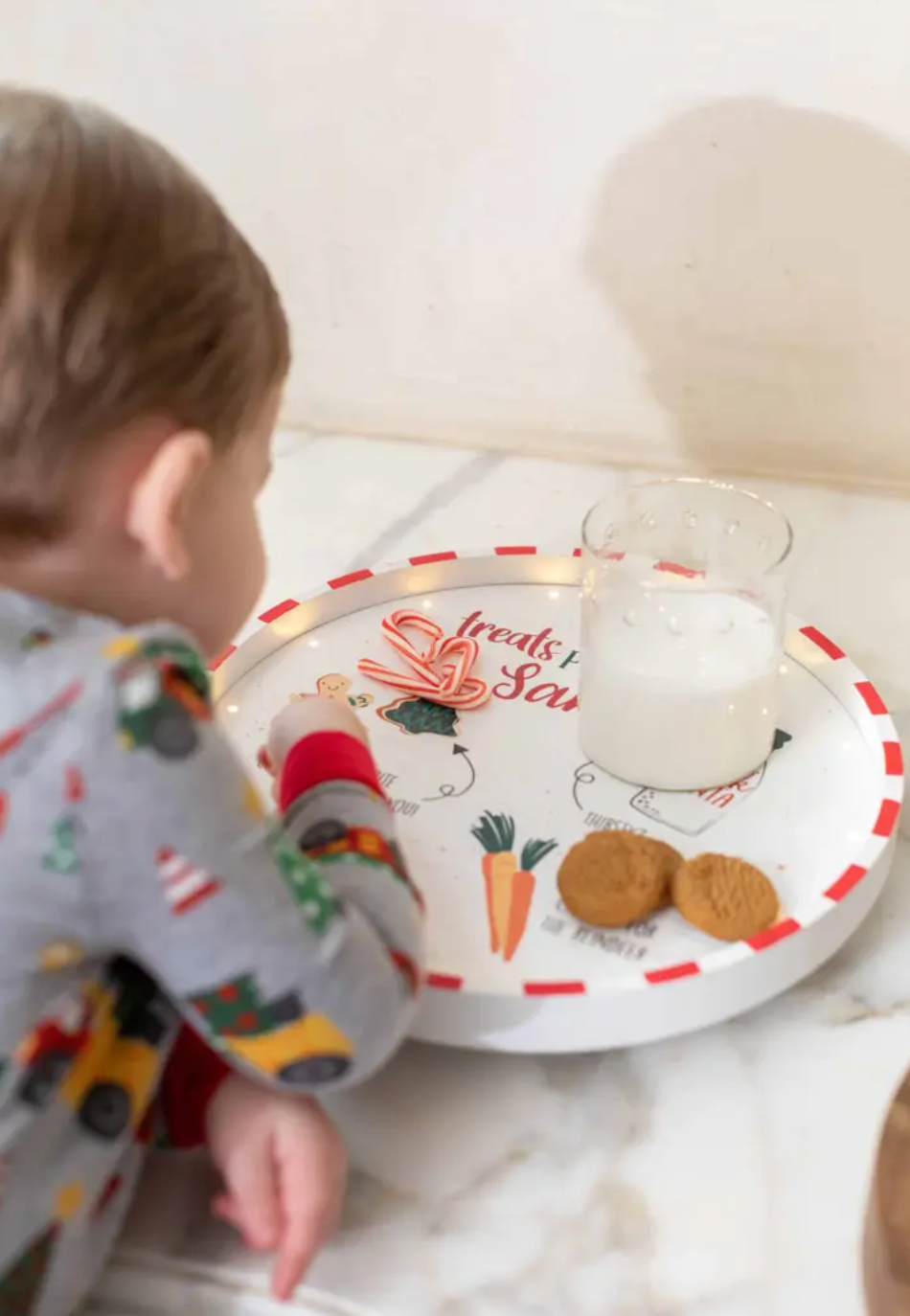 LIGHT UP CHRISTMAS COOKIE PLATE