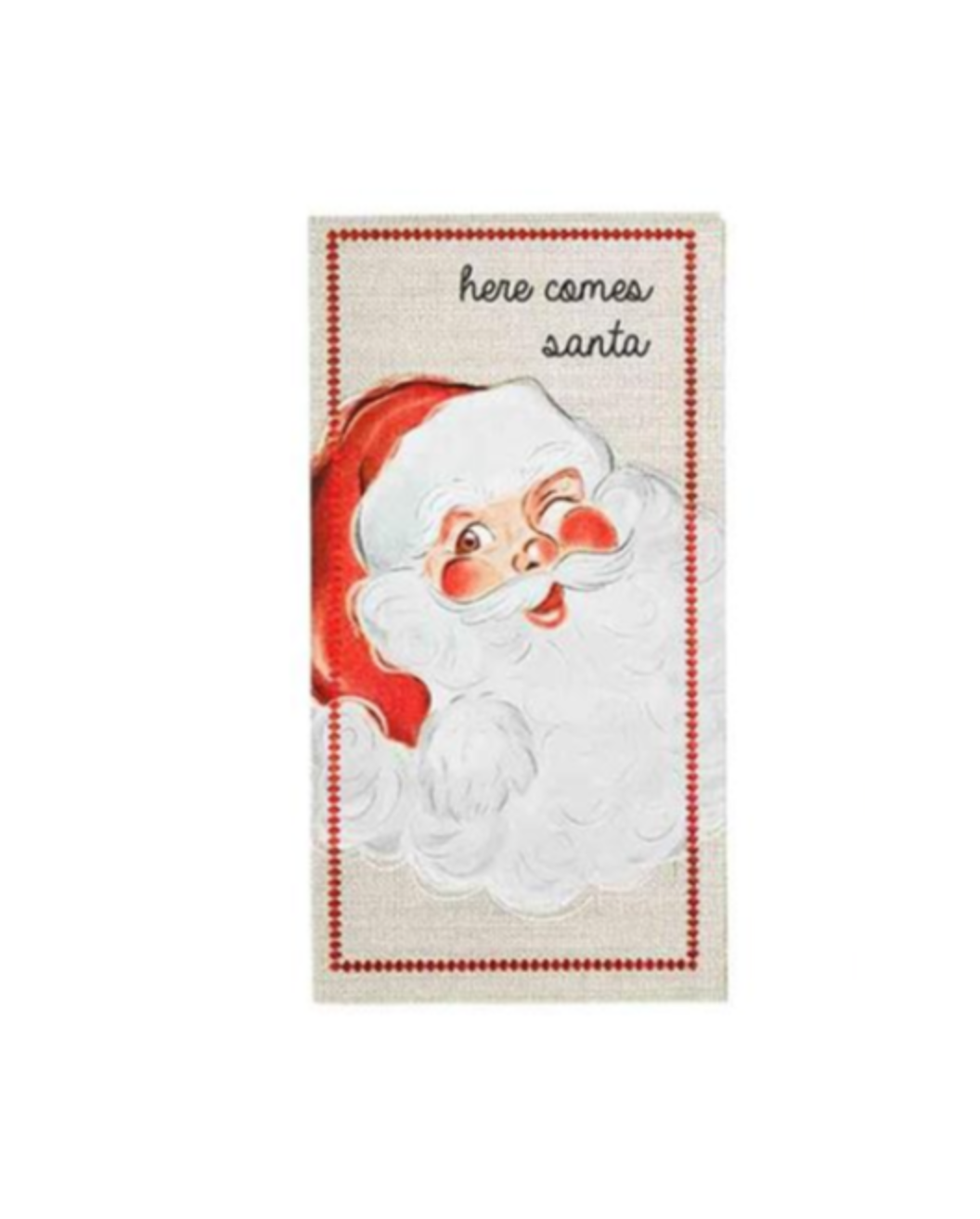 Here come Santa Guest Towels