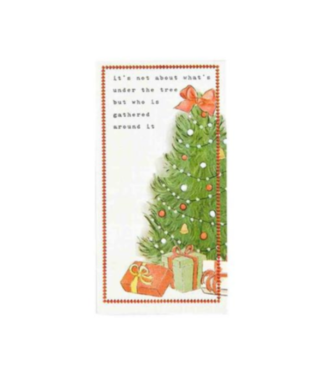 UNDER THE CHRISTMAS TREE Guest Towels