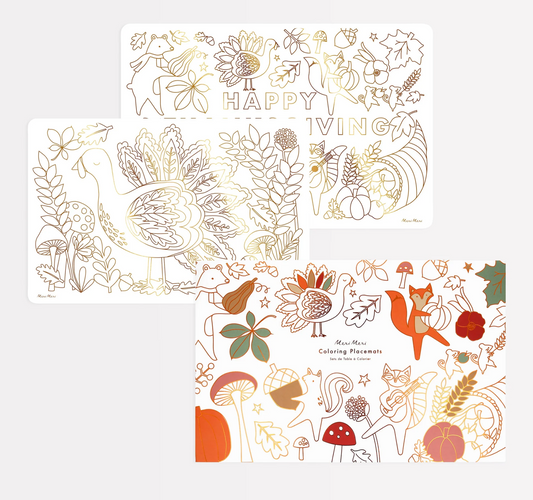 Thanksgiving Coloring Placemats (x 8)