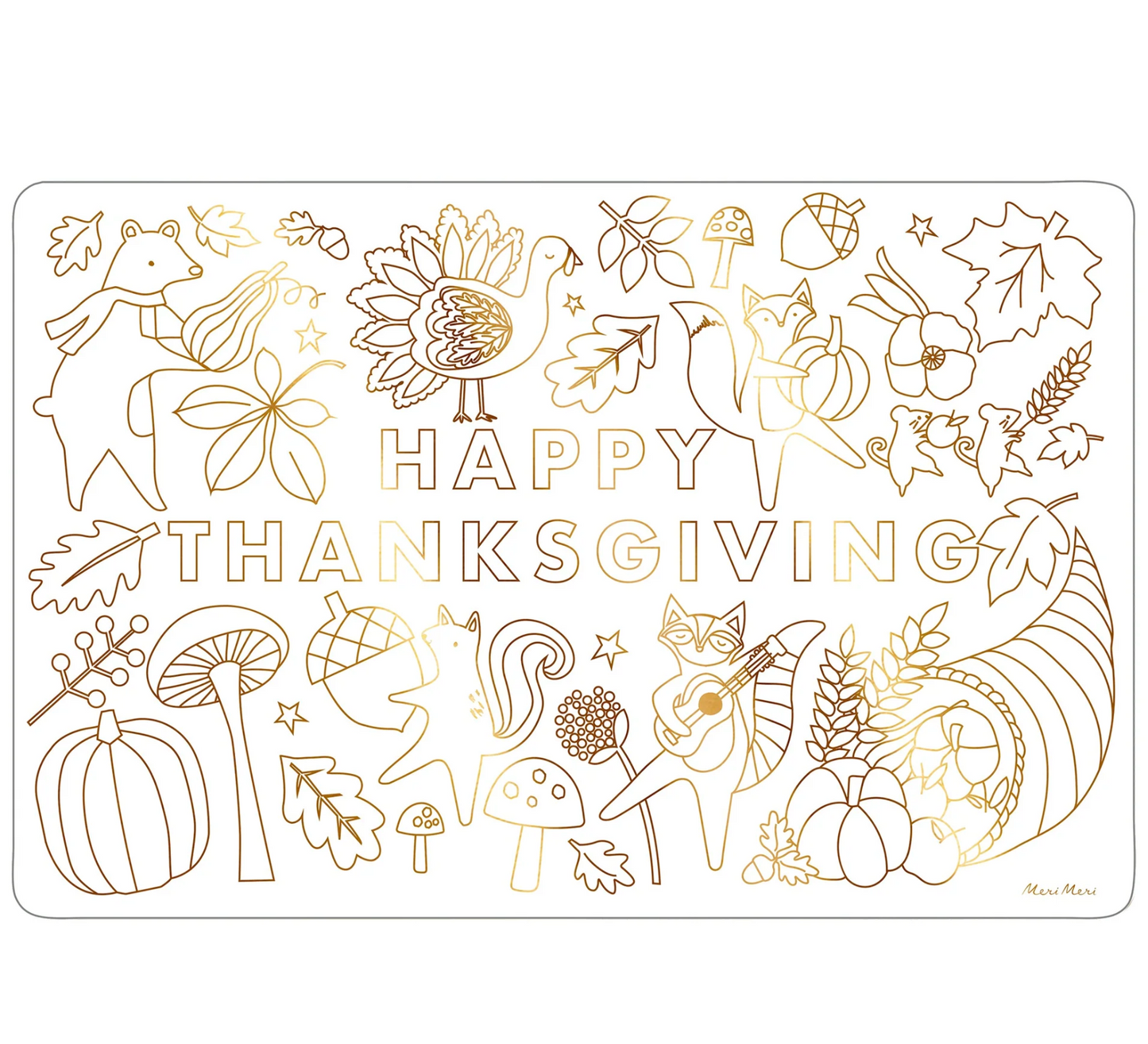 Thanksgiving Coloring Placemats (x 8)