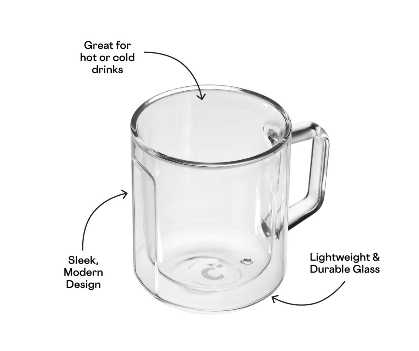 Glass Mug Set - Clear