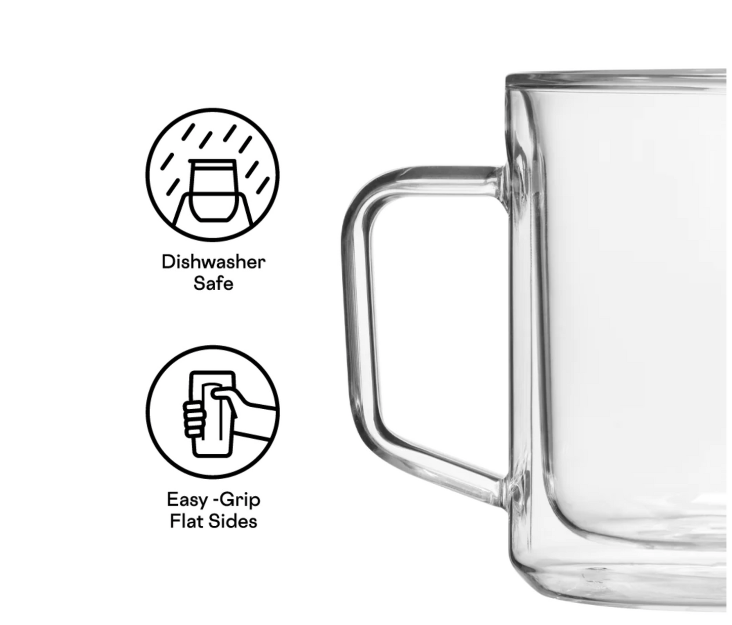 Glass Mug Set - Clear