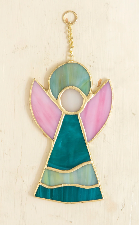 Stained Glass Window Hanging - Angel