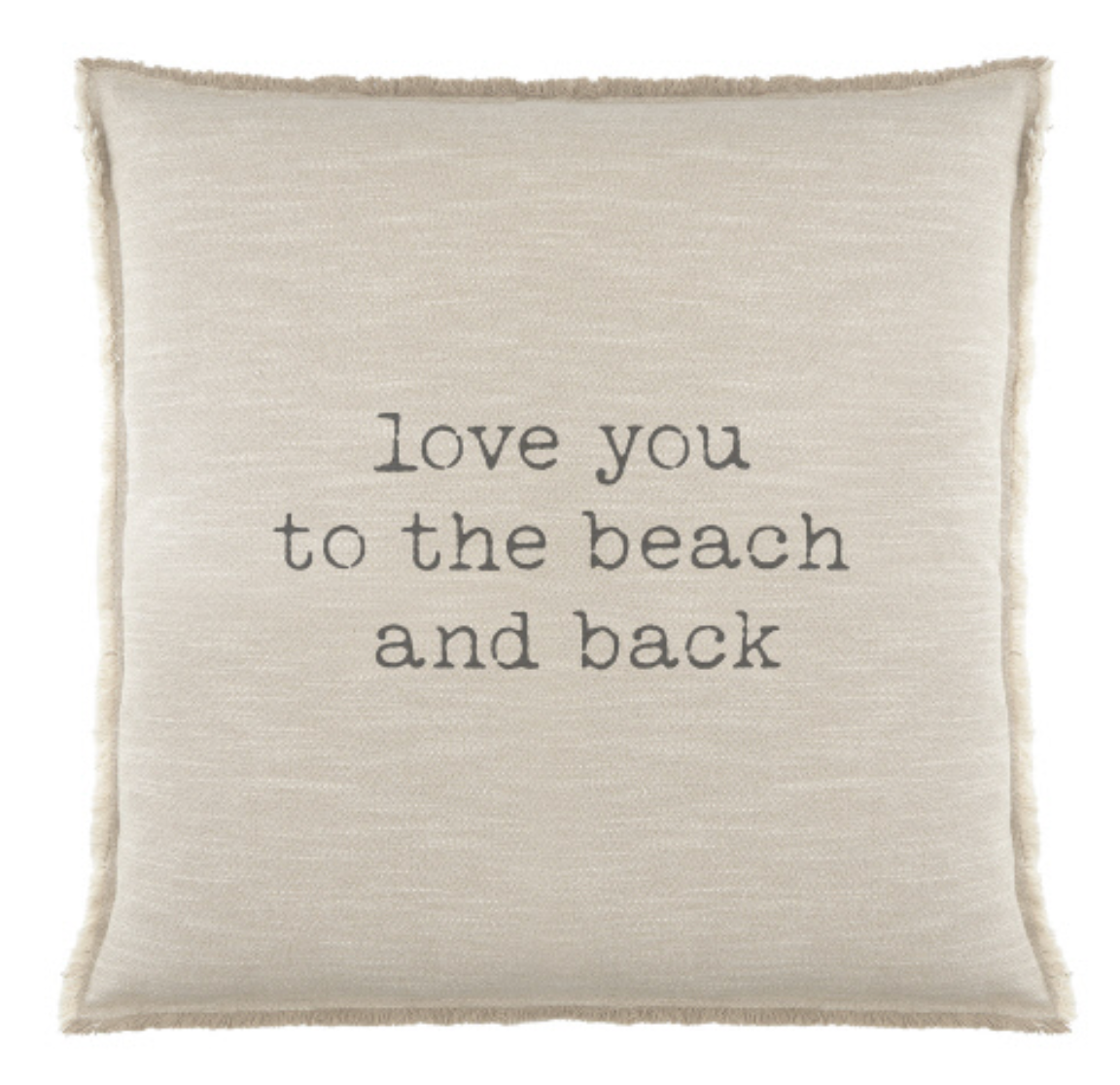 Euro Pillow - Love You to the Beach