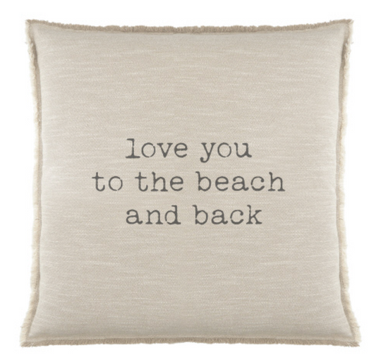 Euro Pillow - Love You to the Beach