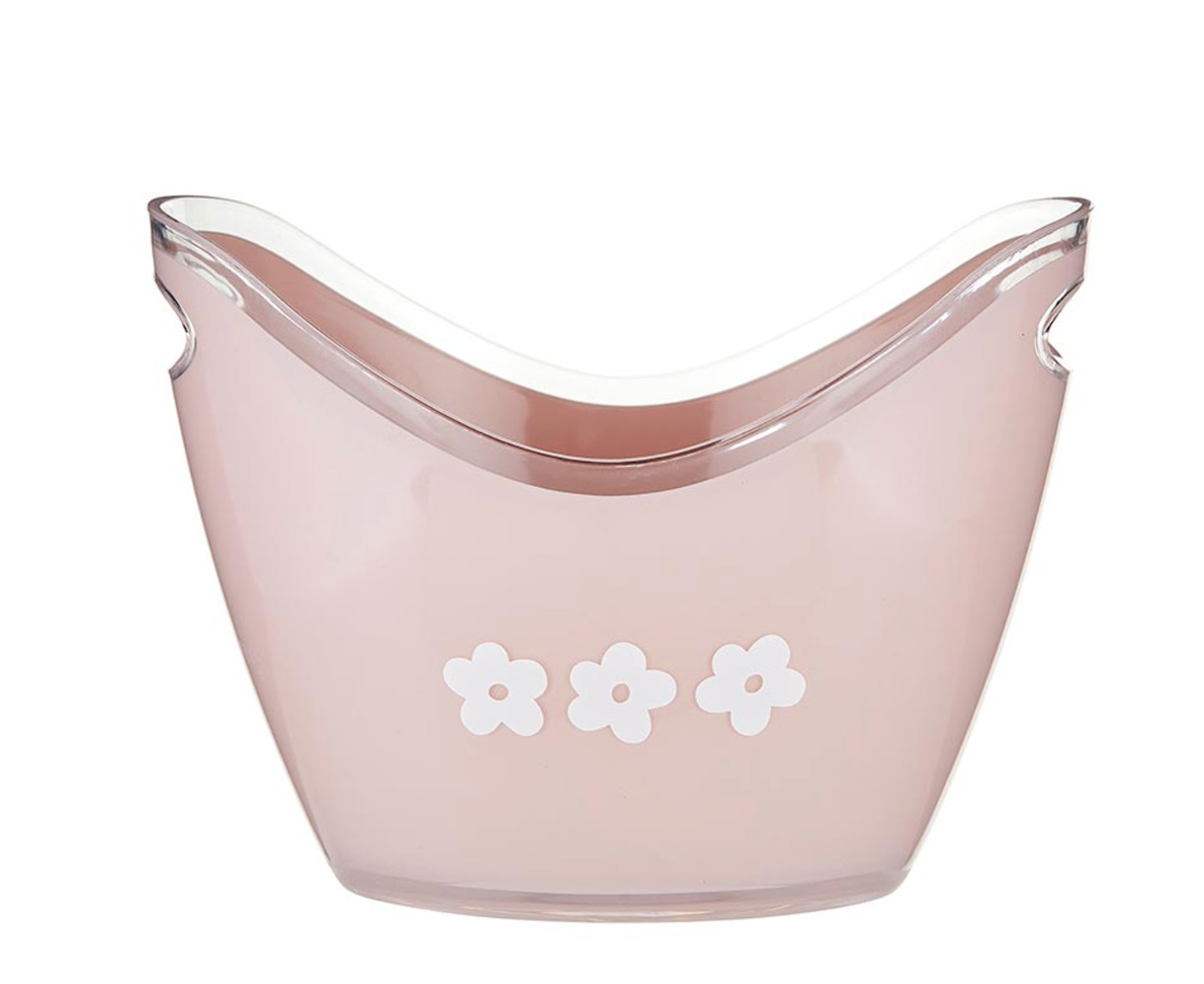 Acrylic Beverage Bucket - Flowers