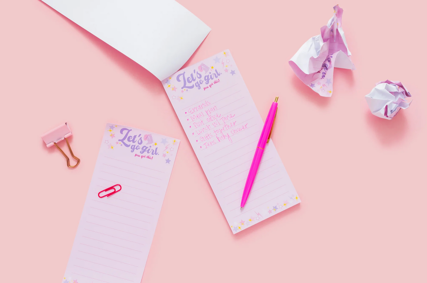 Let's Go Girl Skinny List Pad