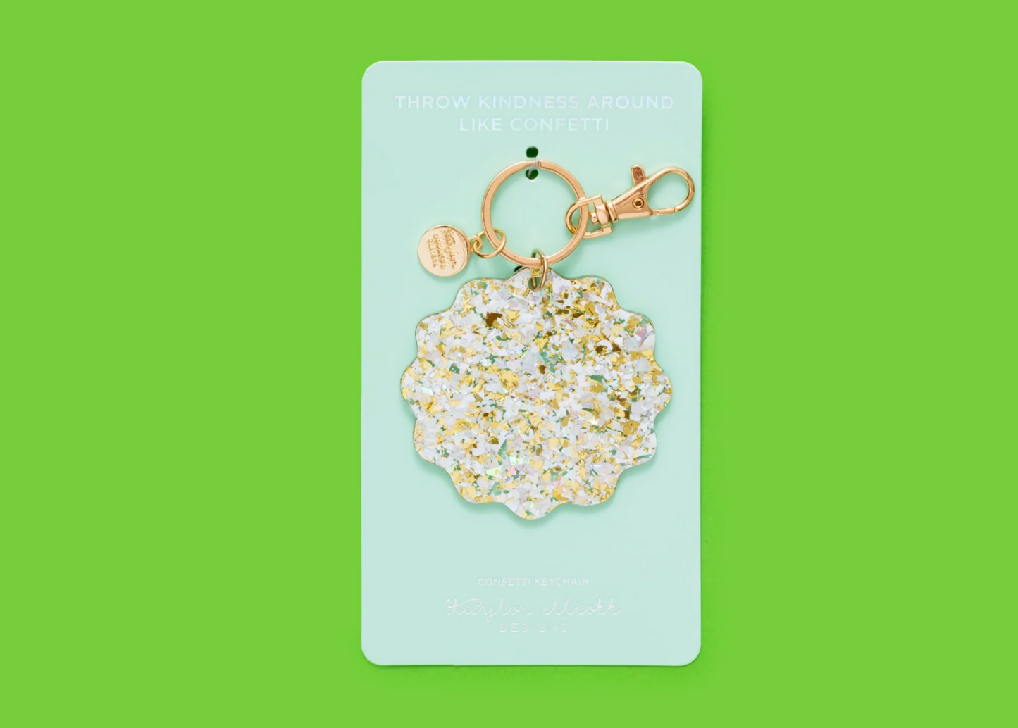 Confetti Waves Keychain