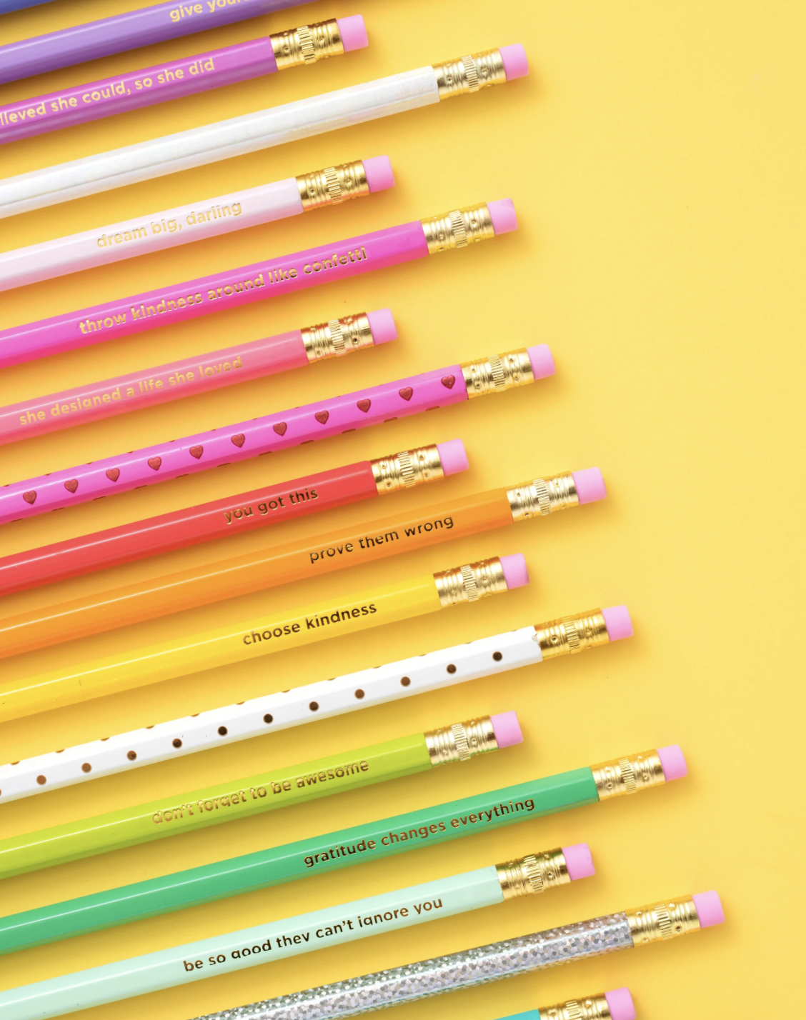Motivational Pencil Set