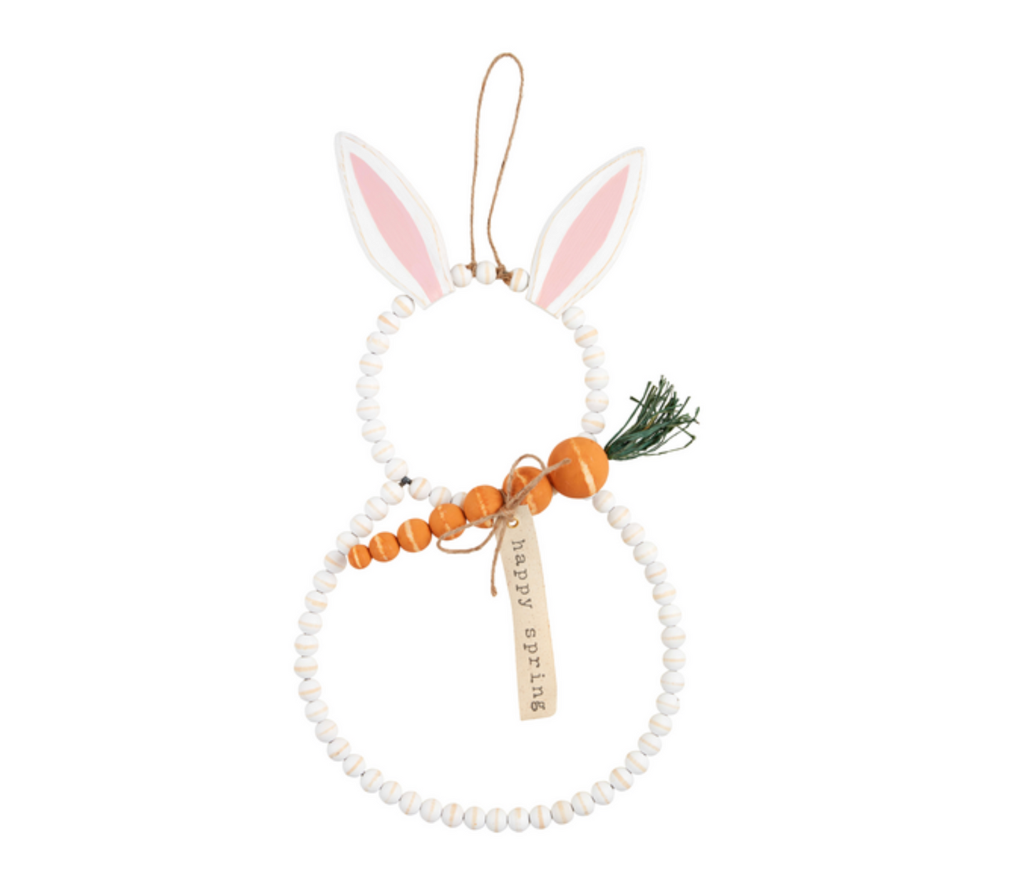 BEADED BUNNY DOOR HANGER