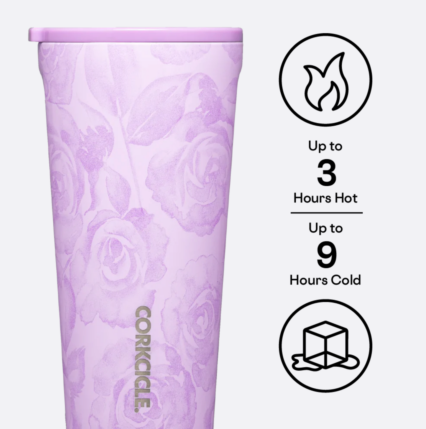 FLORAL TUMBLER FORGET ME NOT