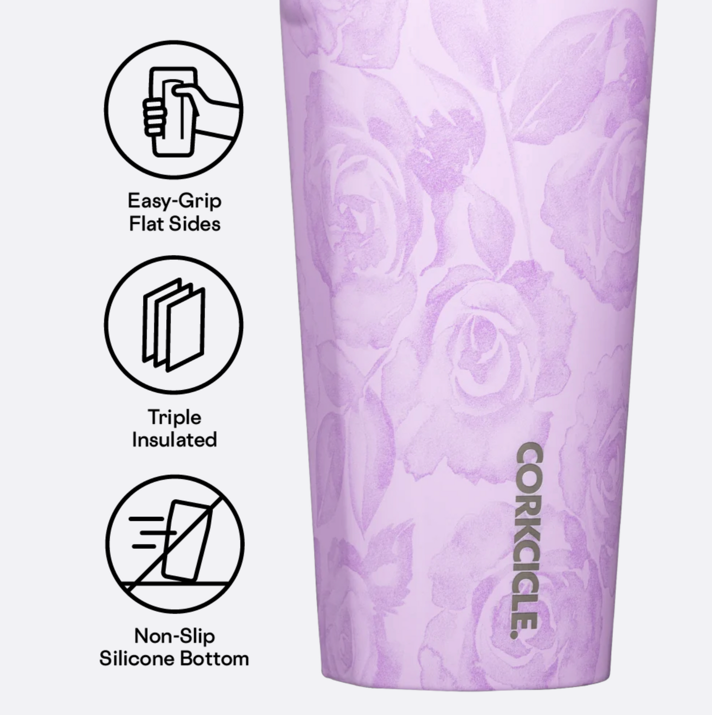 FLORAL TUMBLER FORGET ME NOT