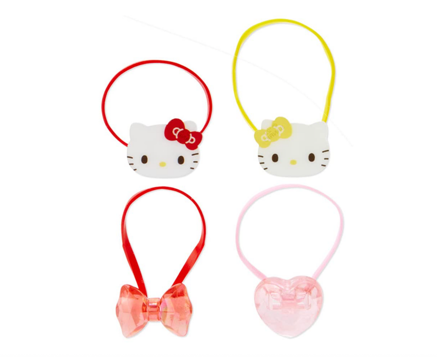 Hello Kitty Mini Hair Elastics, Set of 4