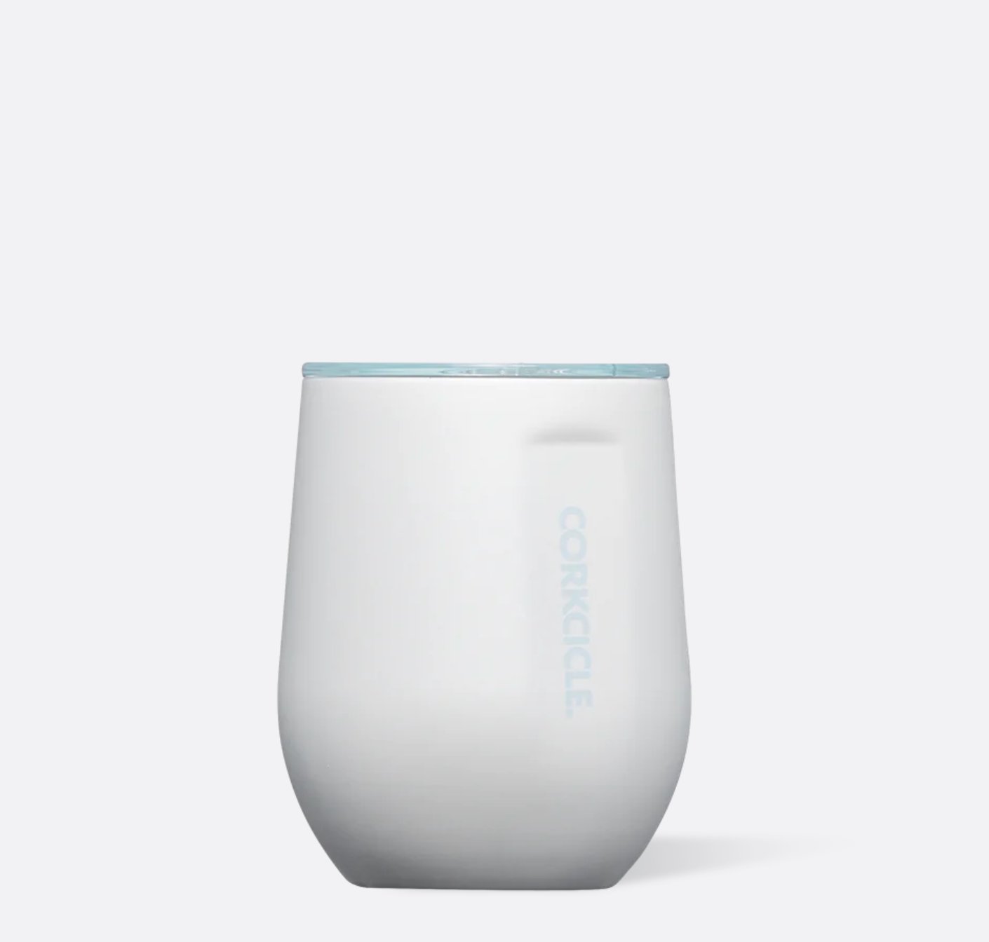 Stemless Ceramic White / Powder Blue