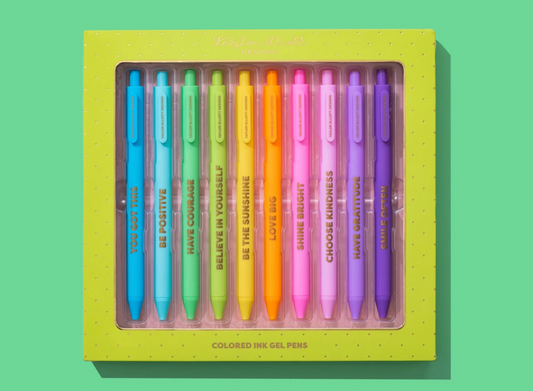 Set of 10 Colored Gel Pens