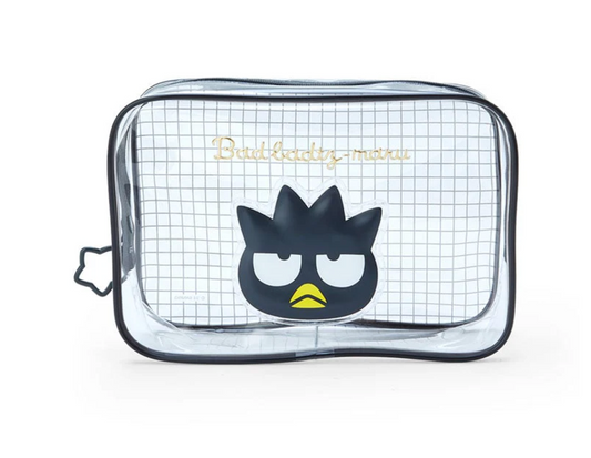 Badtz-maru Clear Grid Zipper Pouch