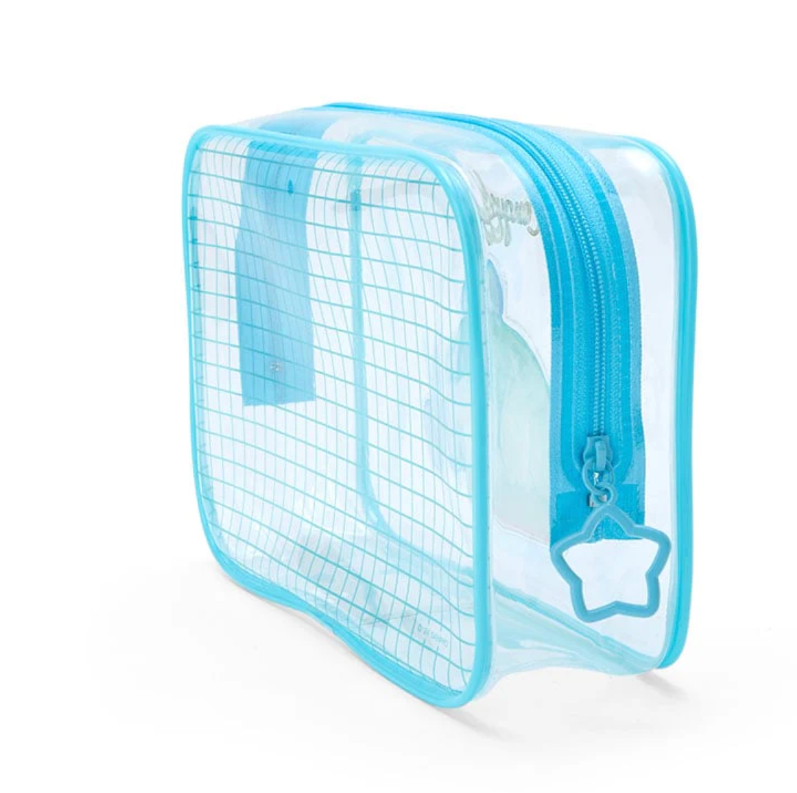 Hangyodon Clear Grid Zipper Pouch