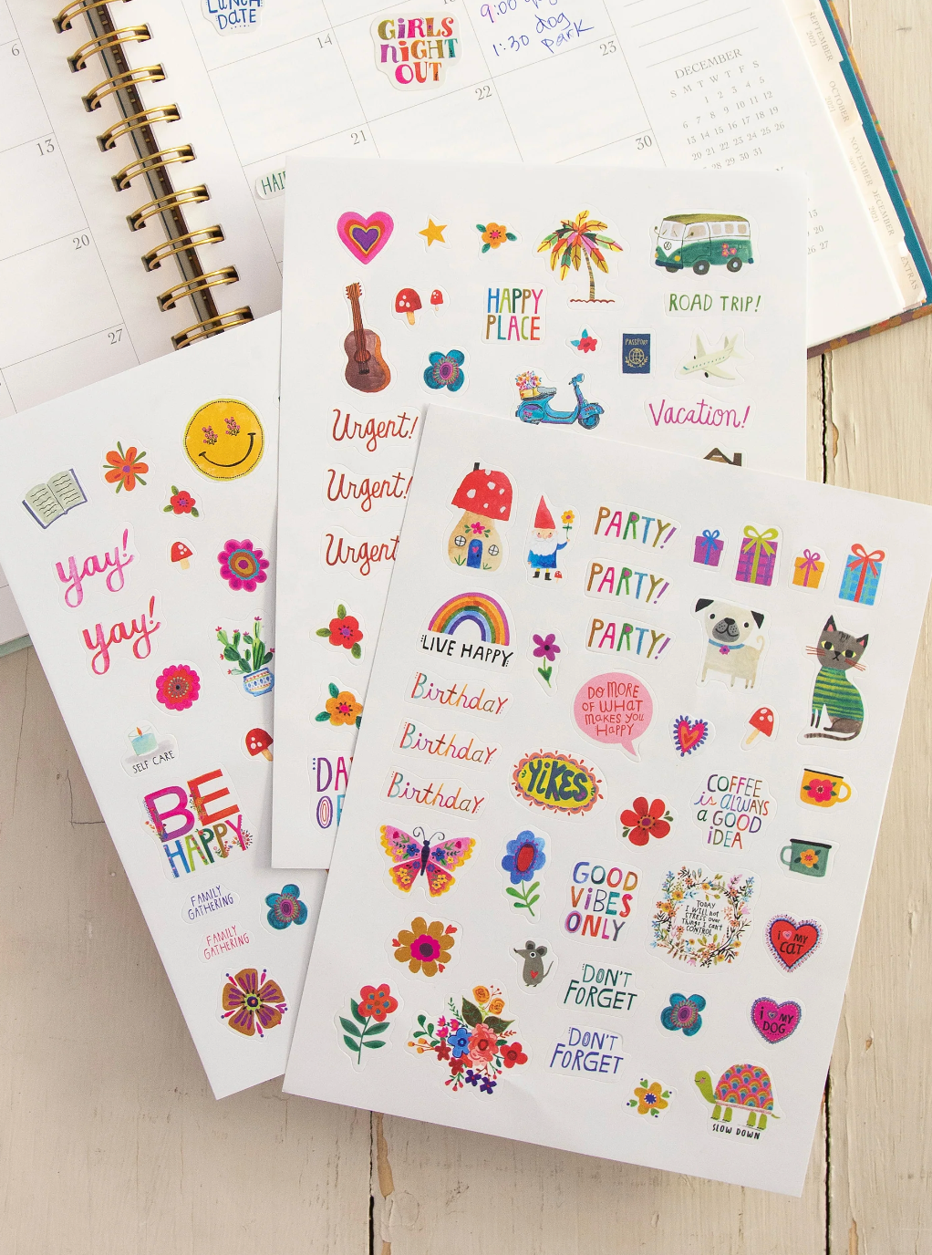 Planner Sticker Set, Set of 3 - Variety