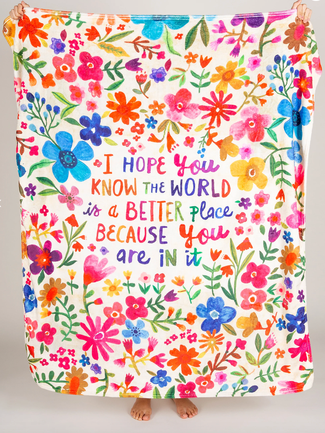 Cozy Throw Blanket - The World Is A Better Place