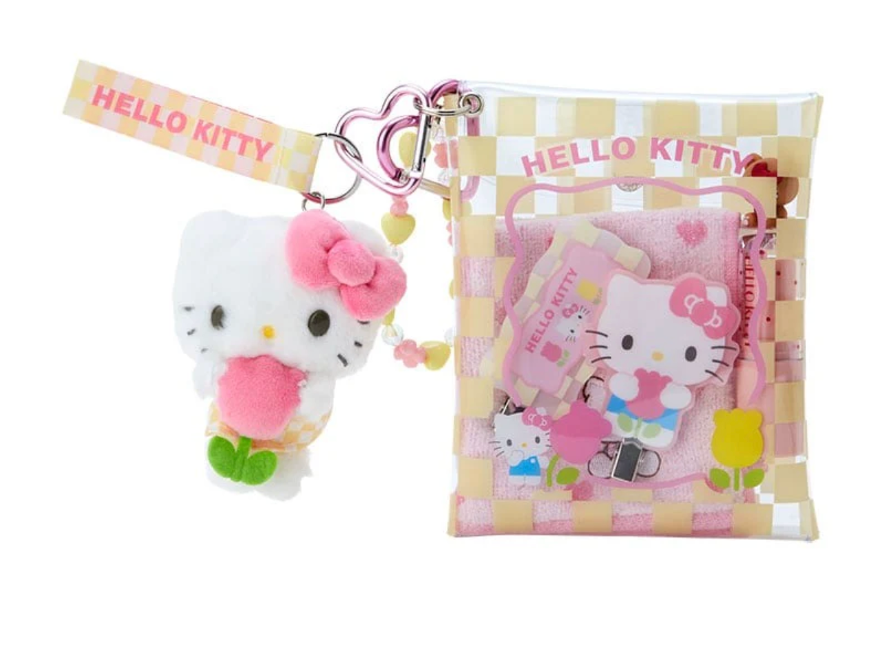 Hello Kitty Clear Snap Mini Pouch