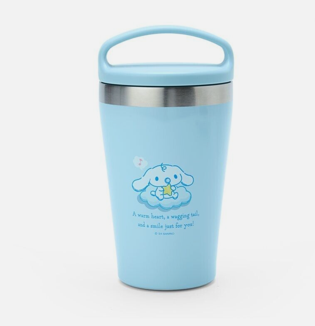 Cinnamoroll stainless steel tumbler with handle