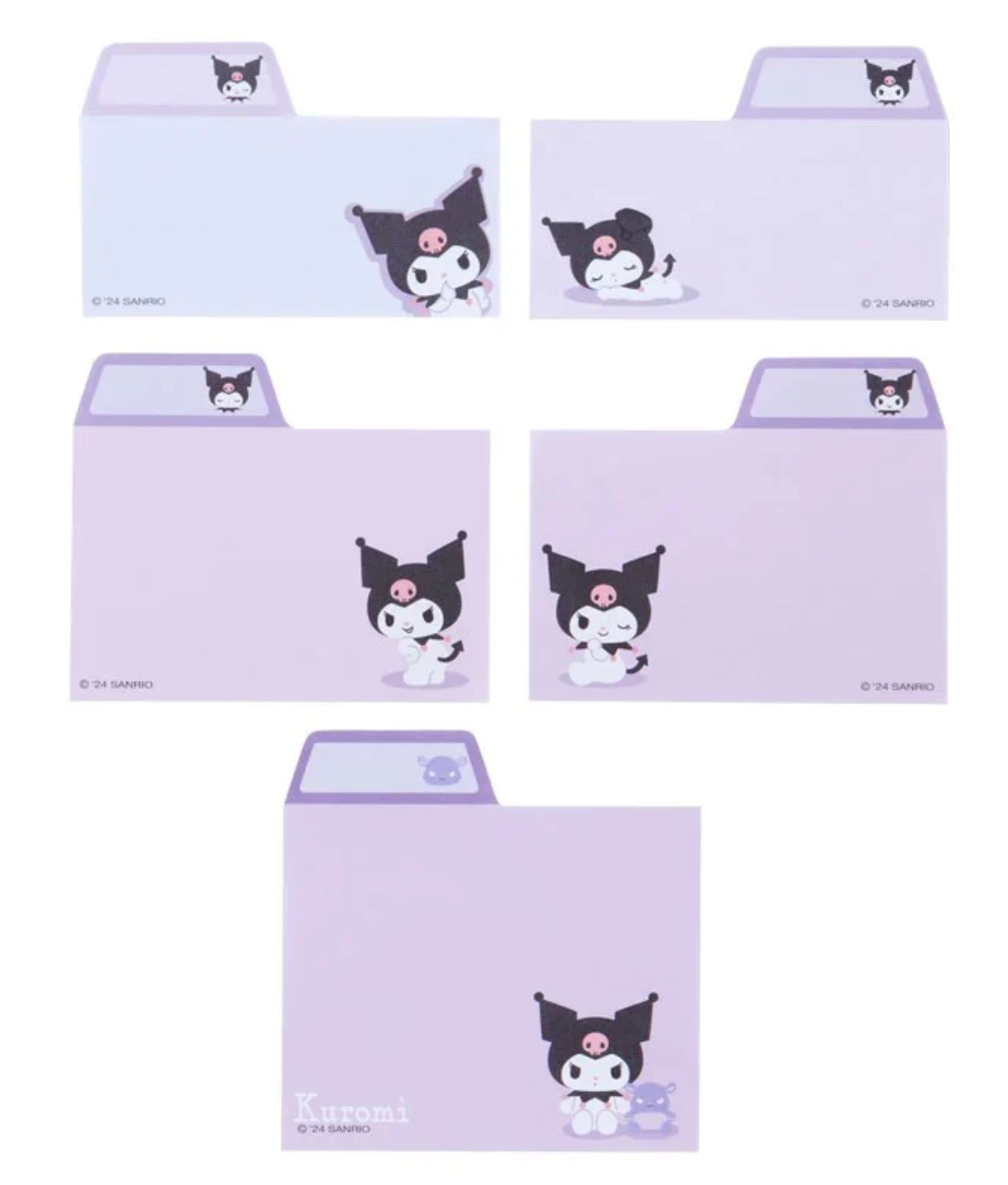 Kuromi Index Tab Sticky Notes