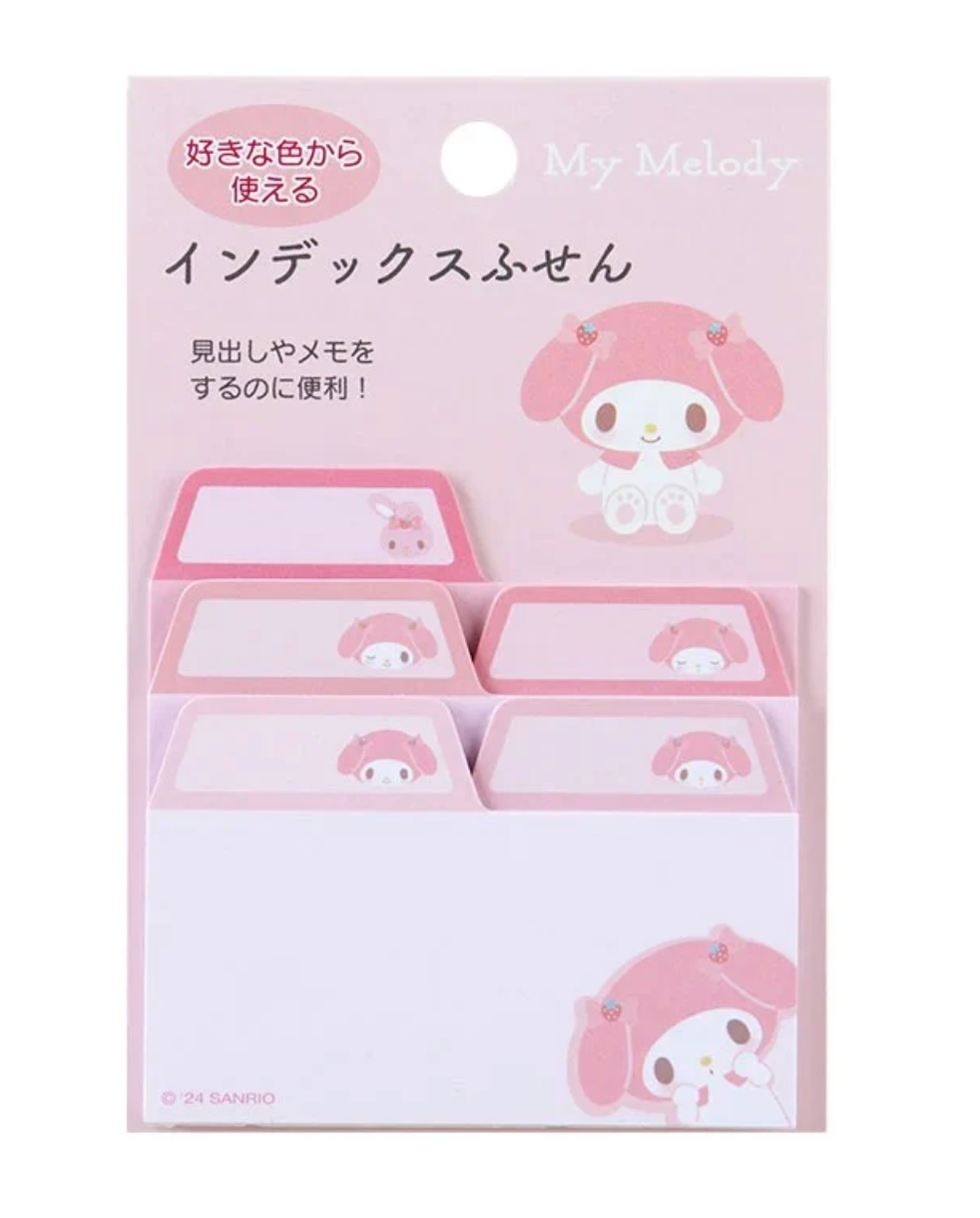 My Melody Index Tab Sticky Notes