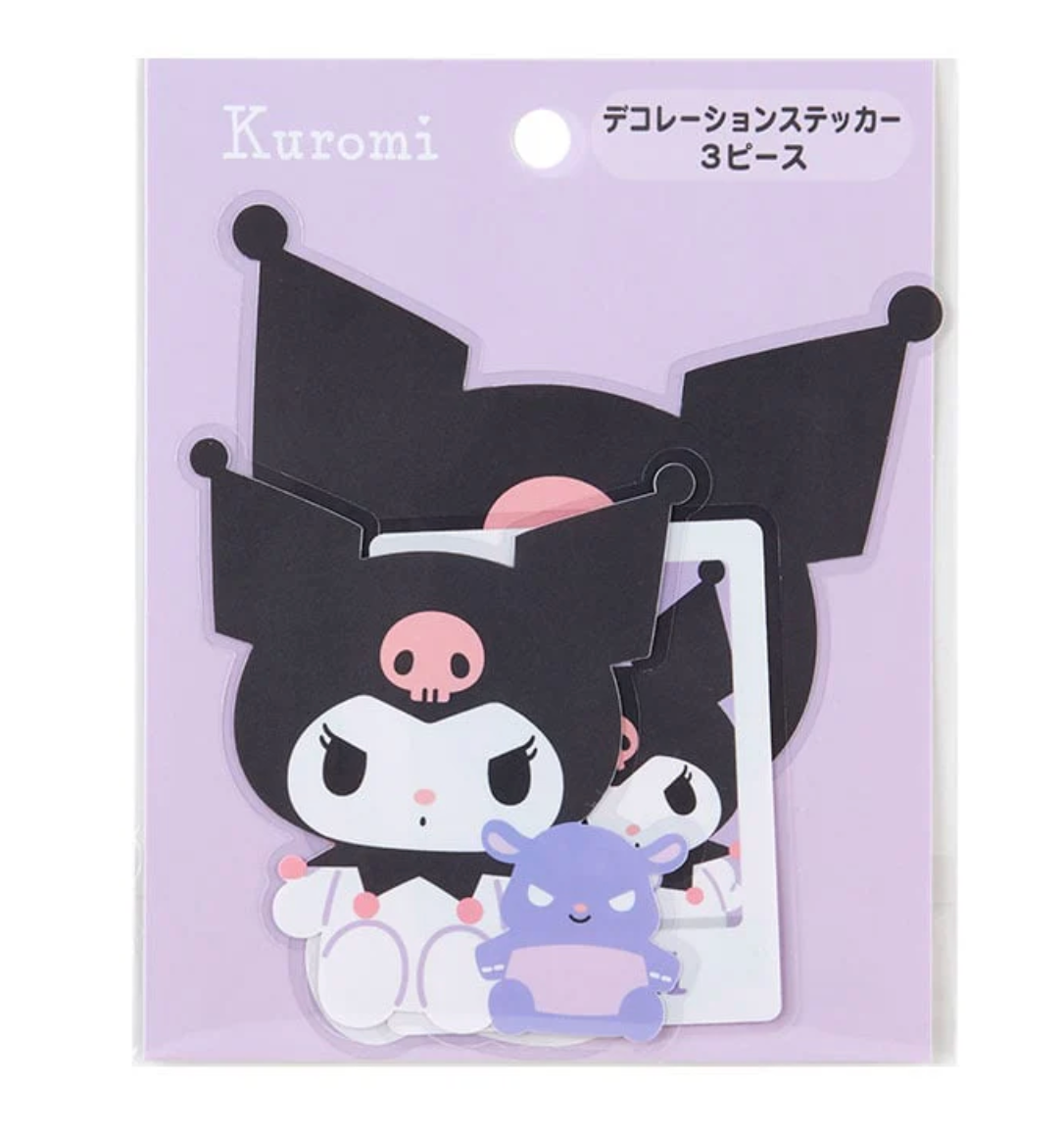 Kuromi 3-pc Dress Your Tech Sticker Set