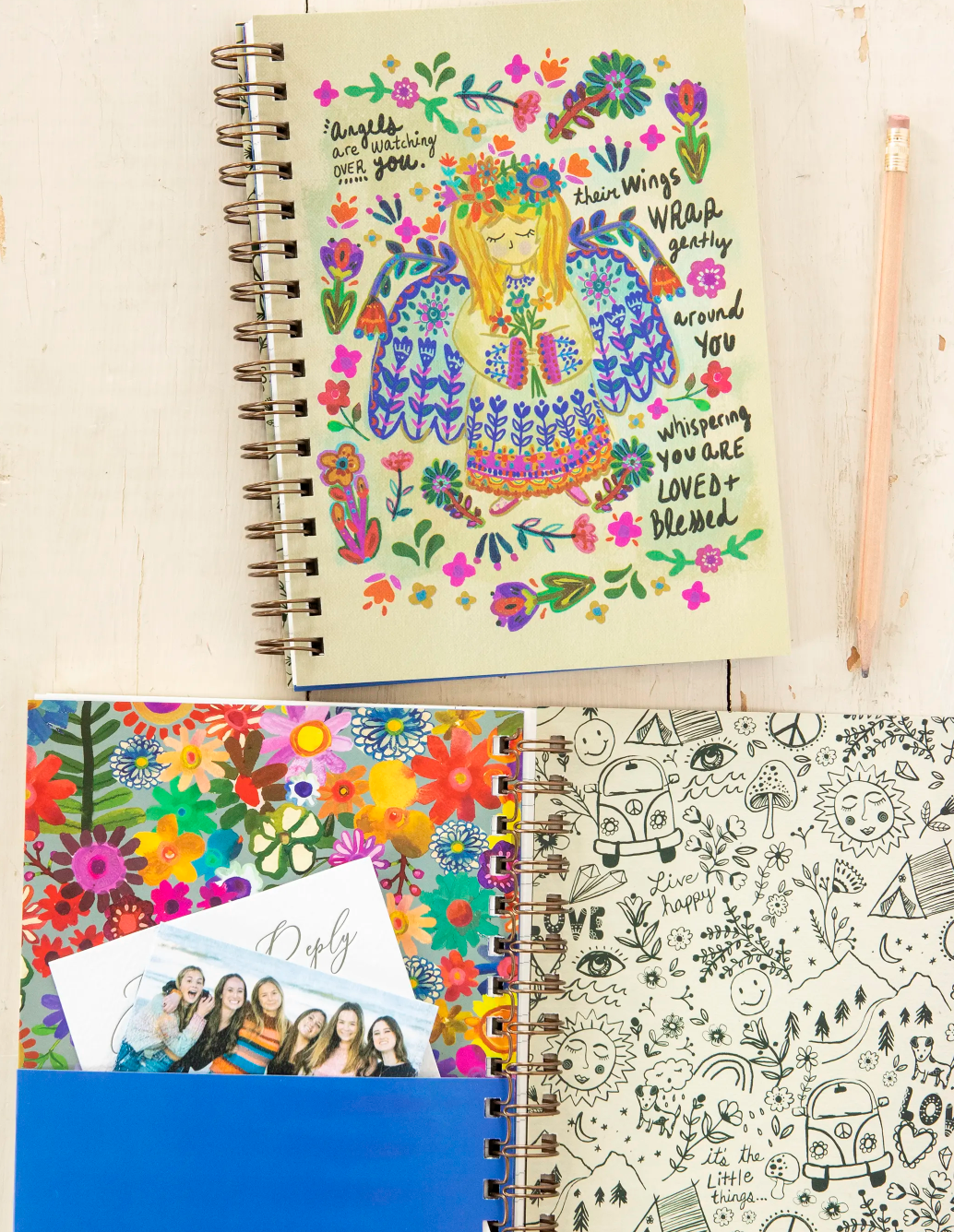 Spiral Notebook - Angels Watching