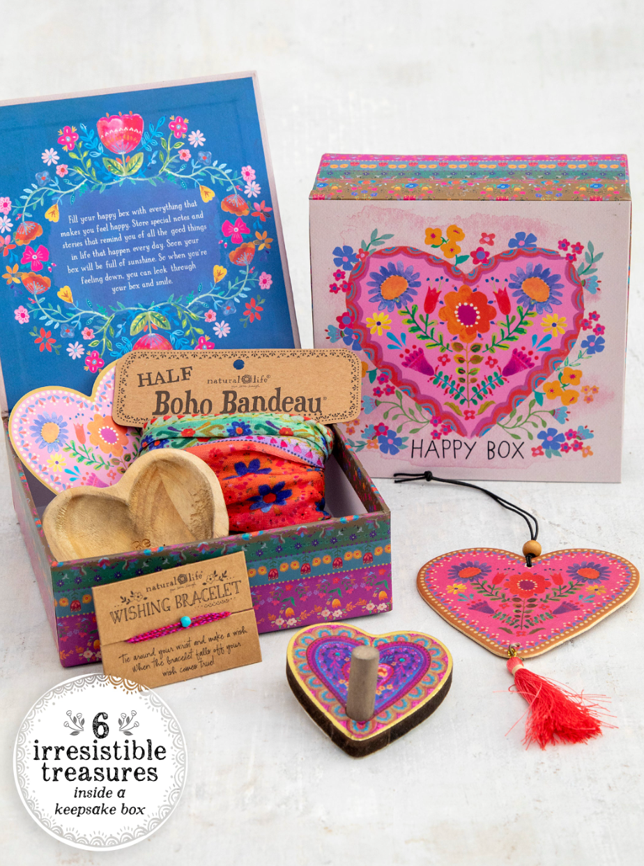 Happy Box Gift Set - Folk Heart