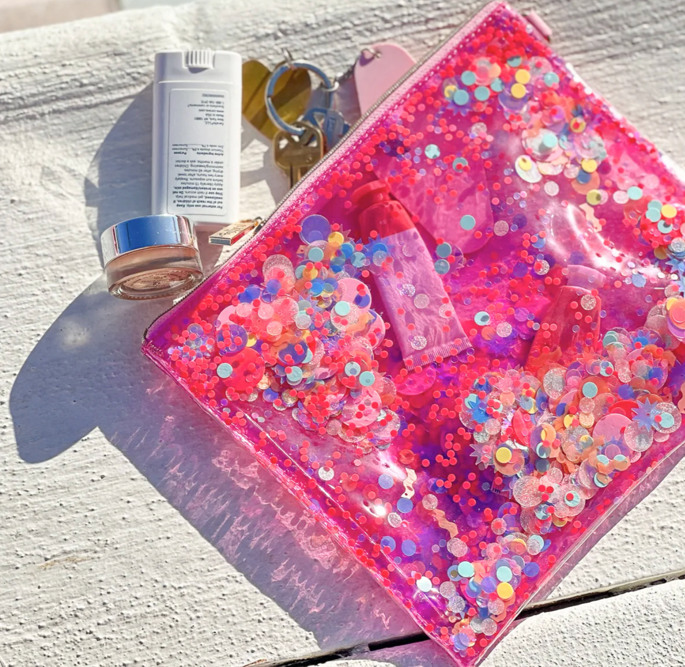 Bring On The Fun Confetti Everything Pouch