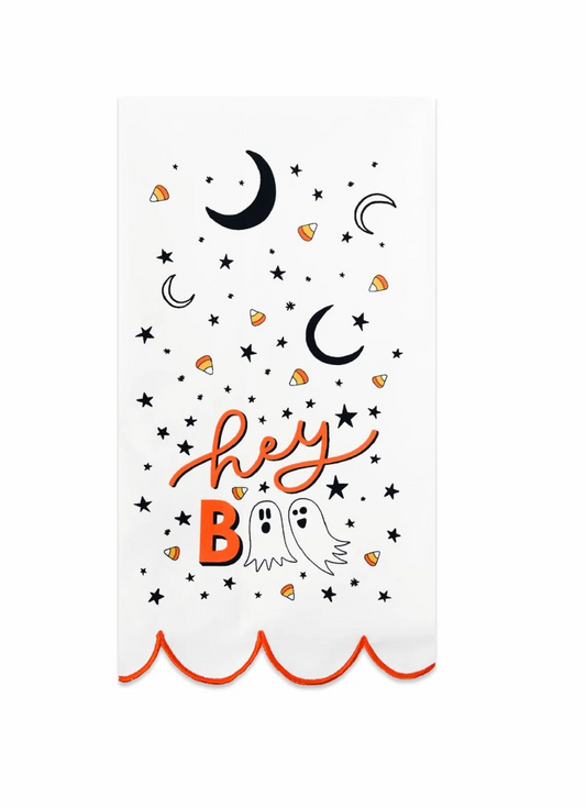 Hey Boo Halloween Tea Towel