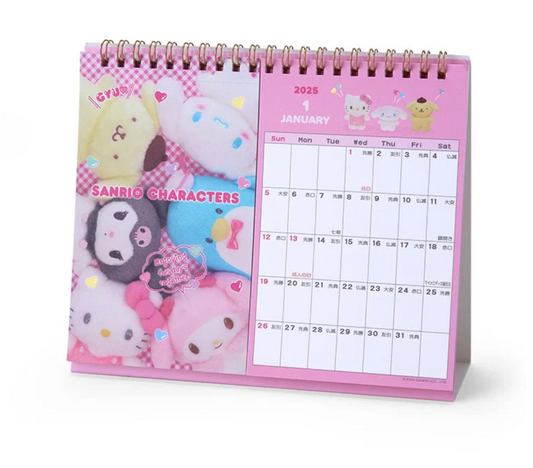 Sanrio Characters 2025 Postcard Desk Calendar