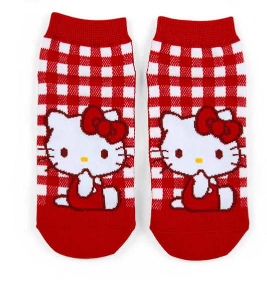 Hello Kitty Checkered Ankle Socks