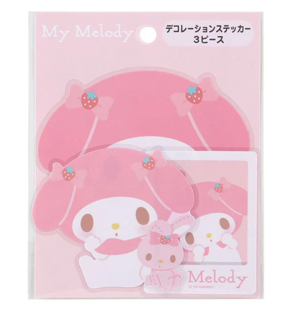 My Melody 3-pc Dress Your Tech Sticker Set