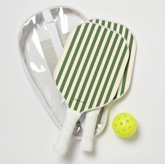 Wooden Pickle Ball Set