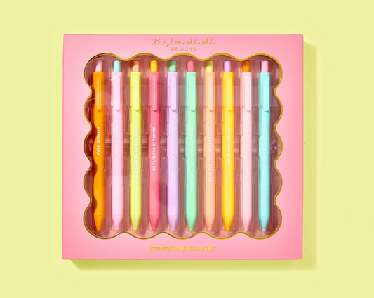 Faith Set of 10 Colored Gel Pens