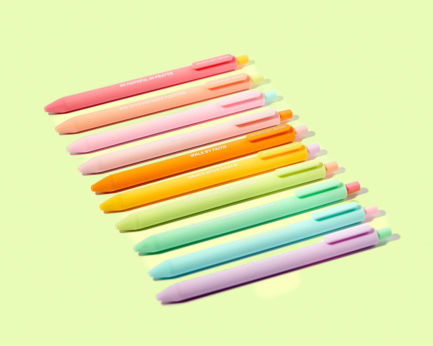 Faith Set of 10 Colored Gel Pens