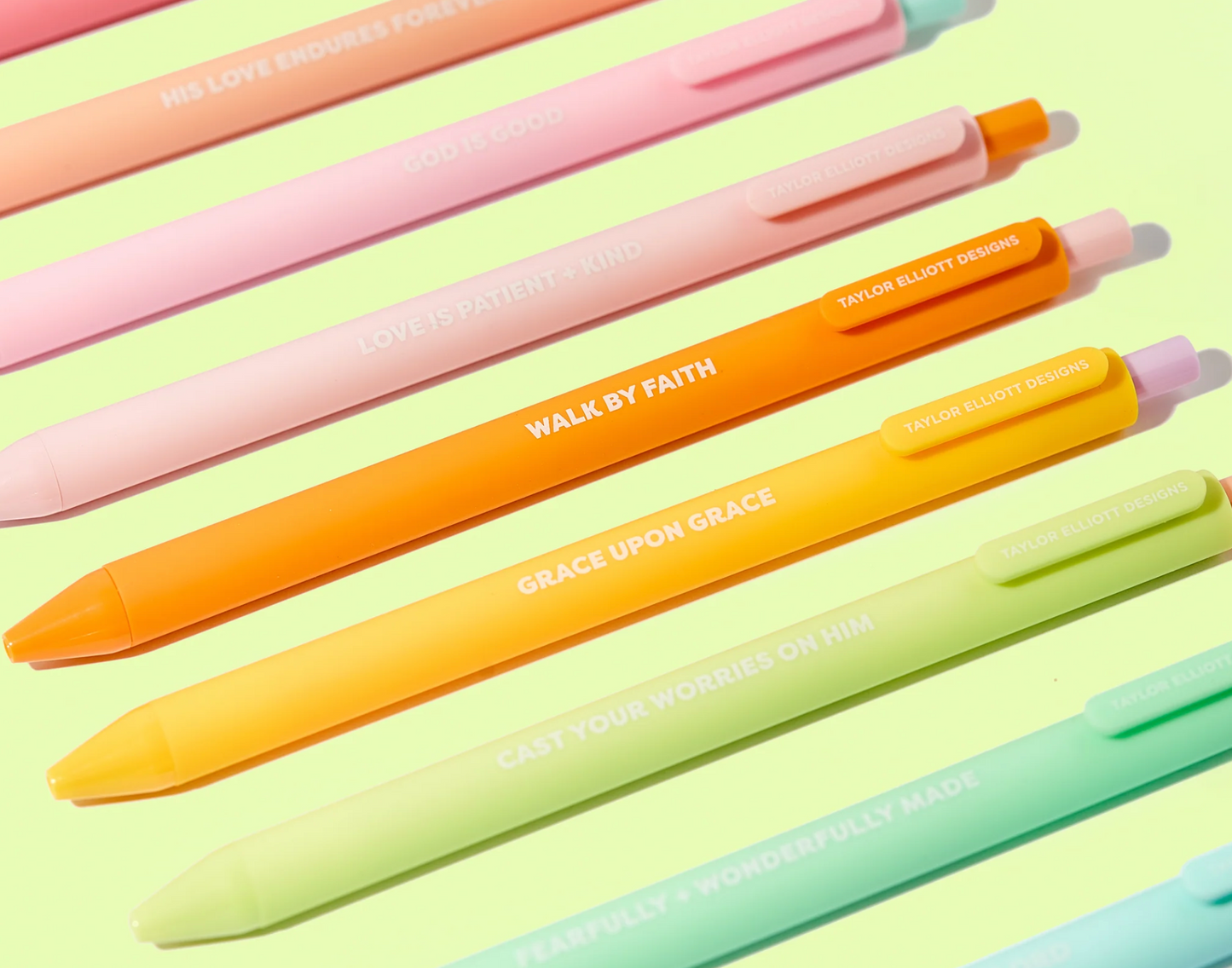 Faith Set of 10 Colored Gel Pens