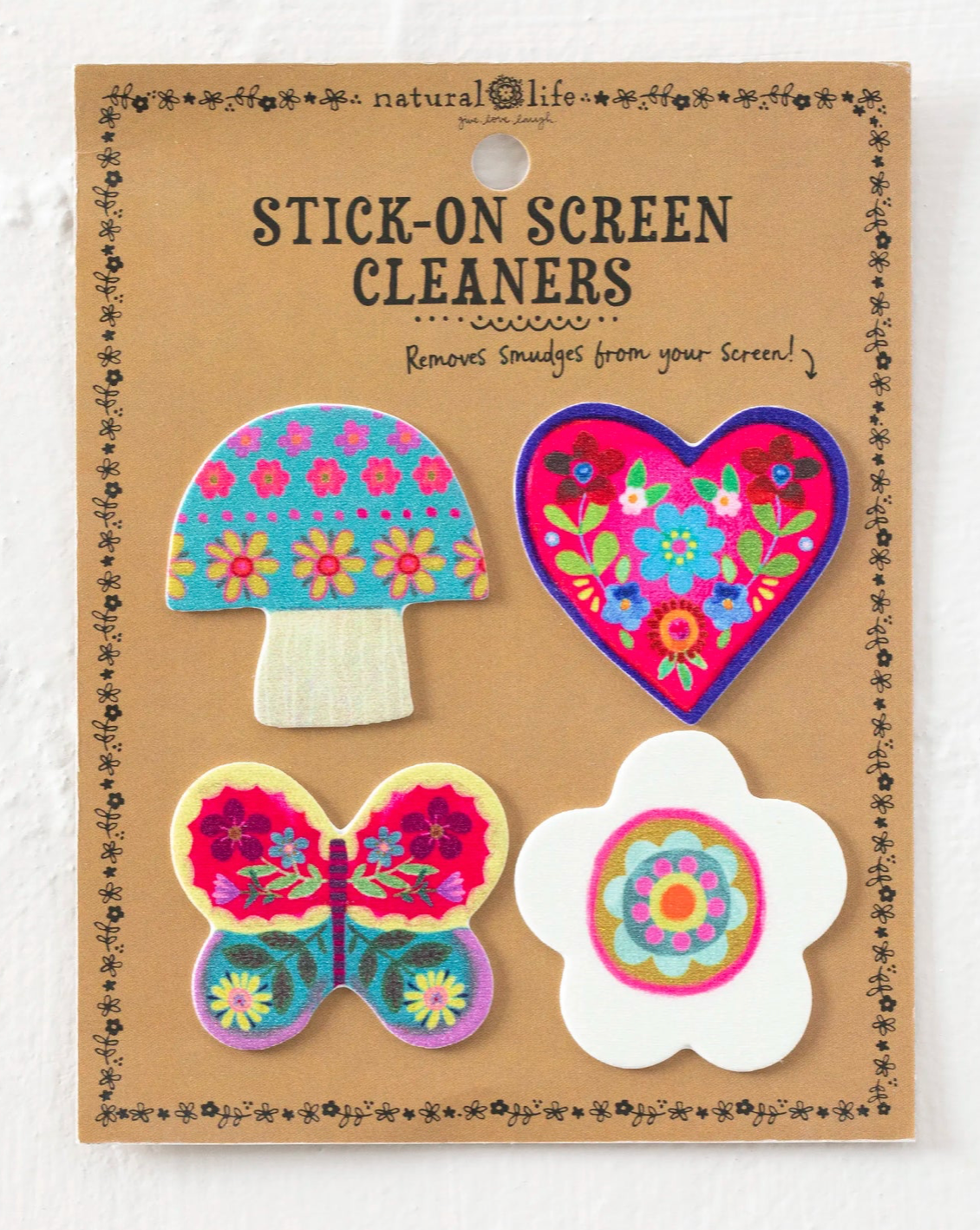 Stick-On Screen Cleaner, Set of 4