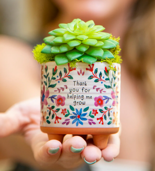 Mini Artisan Planter - Thank you